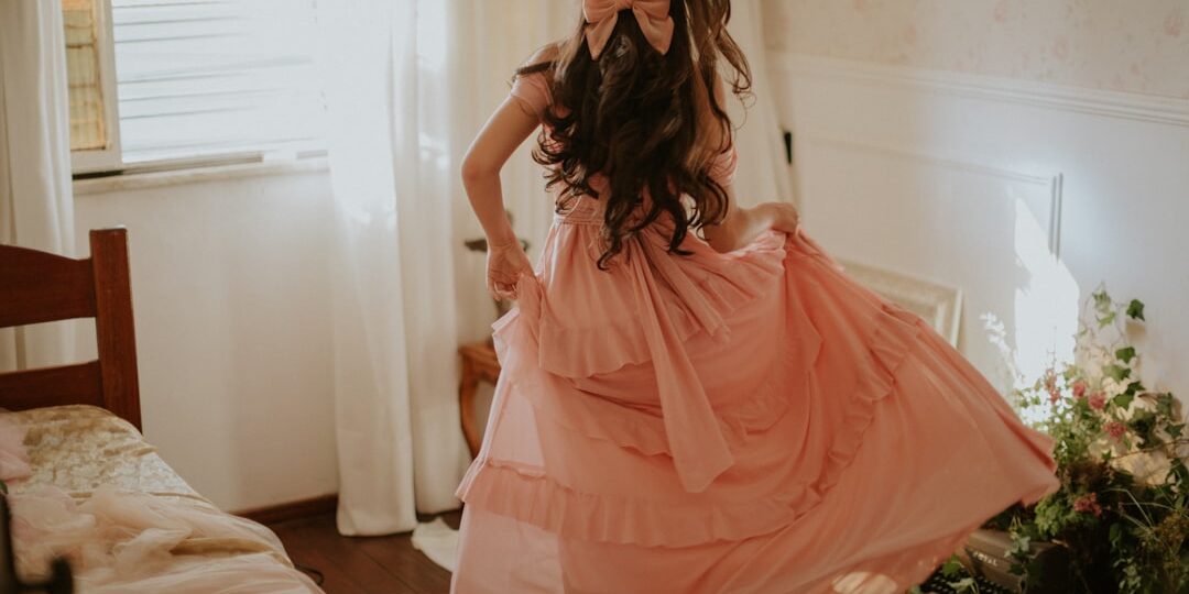 Photo flared dress