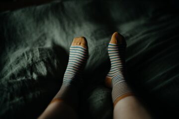 Photo over-the-knee socks
