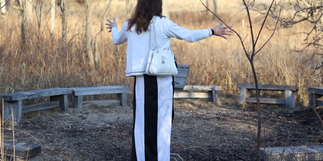 Photo striped skirt